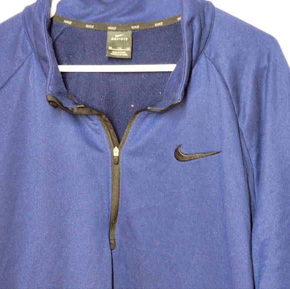 Nike Dri-Fit Quarter Zip Pullover Men's Royal Blue size XXL - Picture 4 of 9